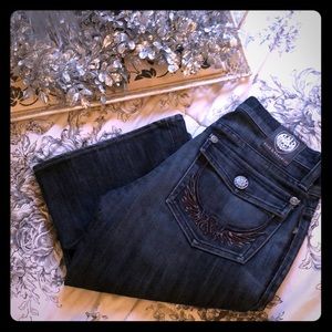 Women’s rock and republic jeans sz 25 never hemmed